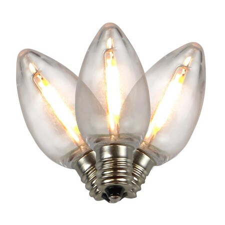 Holiday Bright Lights LED C7 WARM WHITE 25CT BU25FLDSC7-TWWA